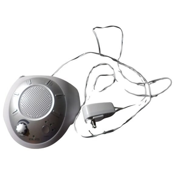 Homedics SoundSleep White Noise Sound Machine, Silver, Small Travel Silver - Picture 3 of 4